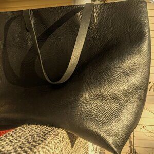 MADEWELL Black Zip Top Transport Tote